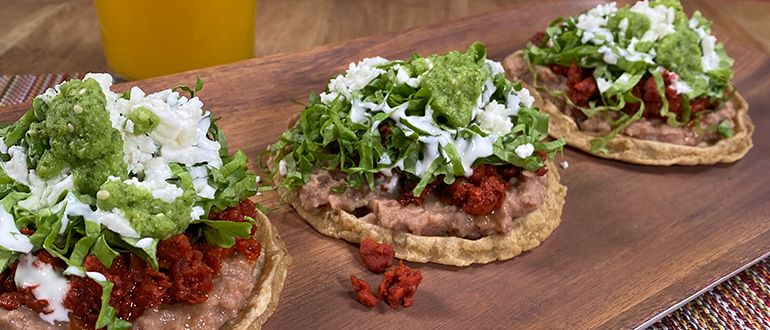 Sopes con chorizo, ¡listos en 20 minutos!