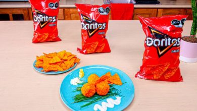 Croquetas de papa con sabor a nachos