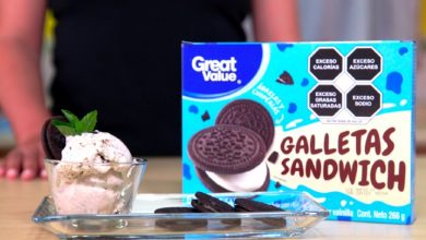 Receta de helado de galleta