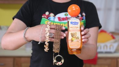 Limpieza de joyería con shampoo de bebé