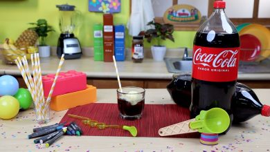 Receta de helado flotante con coca cola