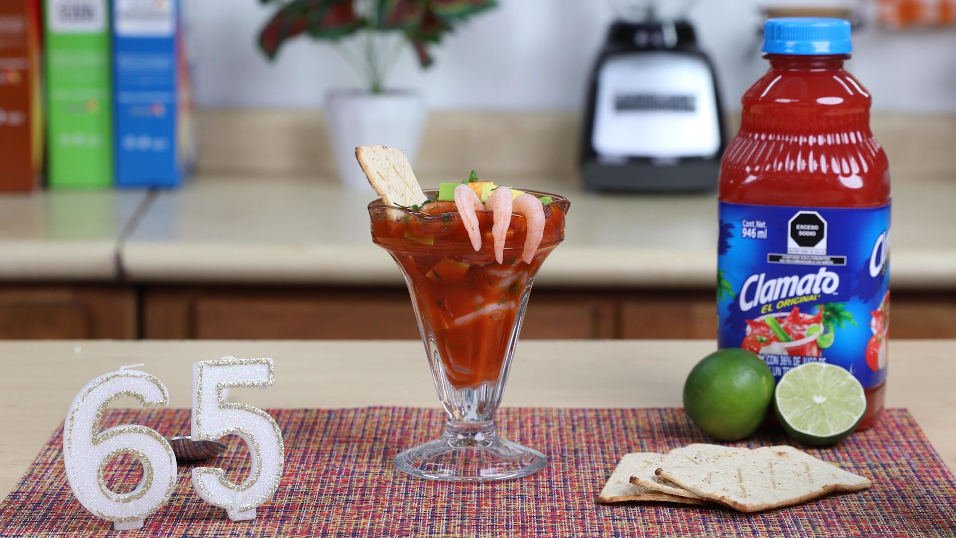 Coctel de camarón con clamato